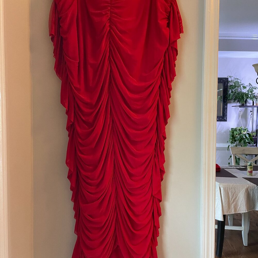 Plus size drapping skirt